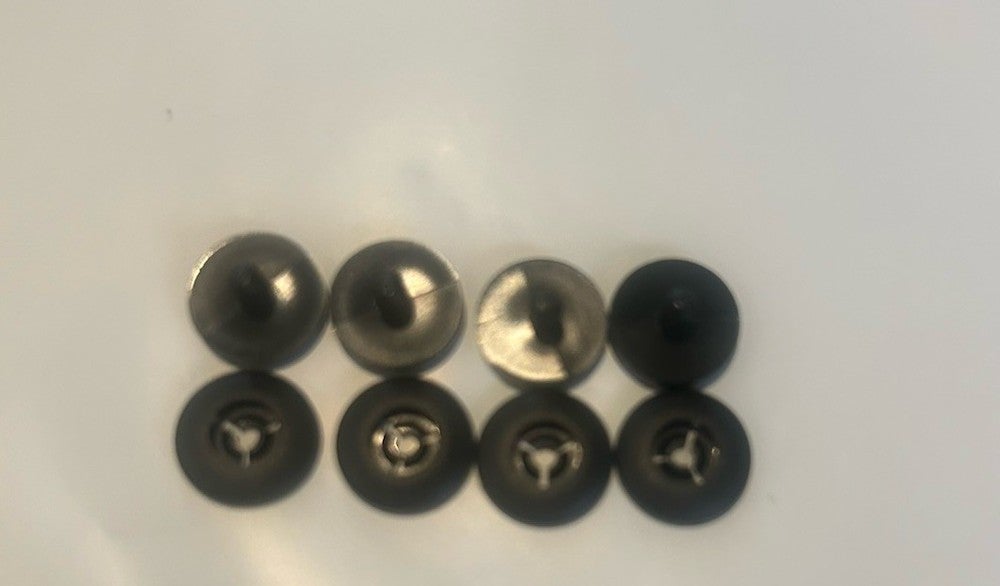 Bauer CCM Warrior Hockey Helmet Cage Chin Cup Replacement Snaps Set 4