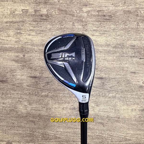 5 Hybrid- Taylormade Sim Max / HZRDUS, Stiff (1542)
