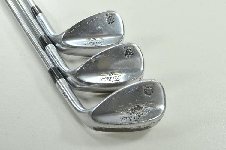 Titleist Vokey SM5 Tour Chrome 52*, 56*, 60* Wedge Set Right Steel # 206340