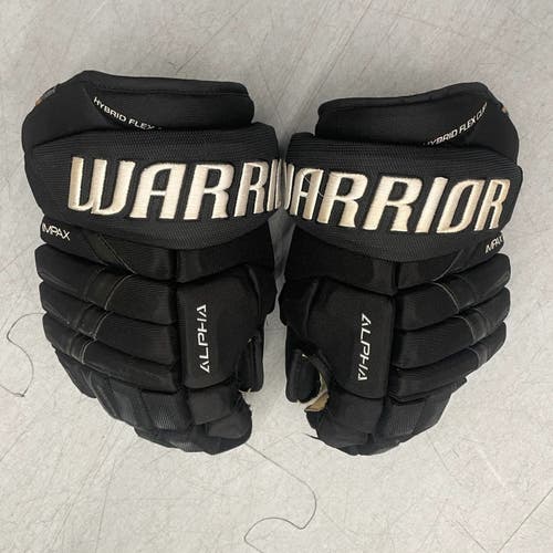 Black Senior Warrior Alpha Pro Gloves 14"