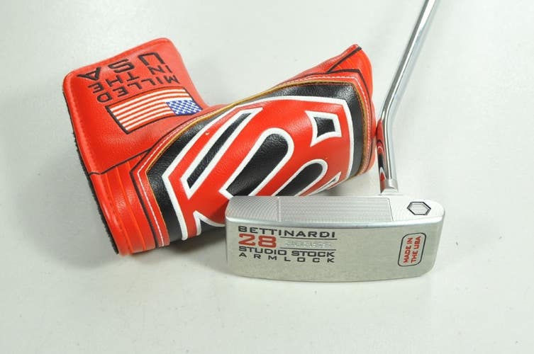 Bettinardi 2019 Studio Stock 28 Armlock 44" Putter RH Steel with Cover  # 206158