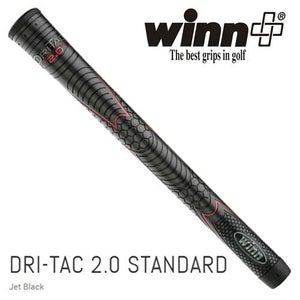 Winn Dri-Tac 2.0 Jet Black Standard Size Golf Grip 52DT-JBK