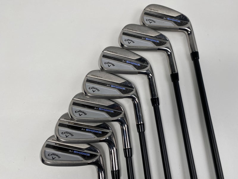 Callaway Paradym Ai Smoke Iron Set 5-PW+GW PX Cypher Fifty 5.0 Regular RH