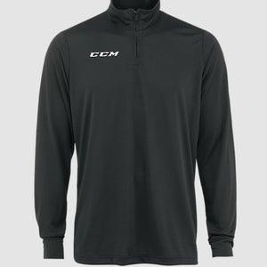 NEW CCM Quarter Zip Pullover, Black, Sr. XL