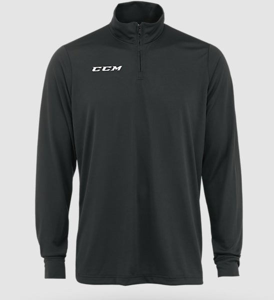 NEW CCM Quarter Zip Pullover, Black, Sr. XL