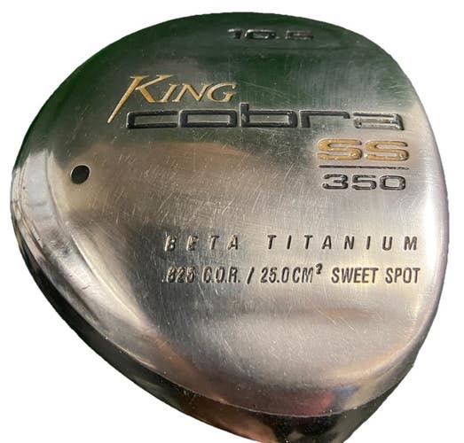 Cobra 350ss 10.5 Beta Titanium Driver RH 60g Aldila Stiff Graphite 44.5 New Grip