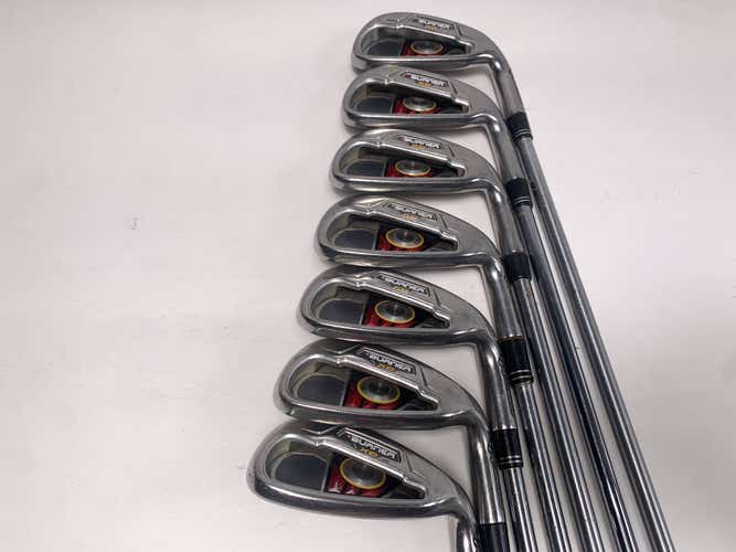 TaylorMade Burner XD Iron Set 4-PW+GW REAX SuperFast 90g Reg RH No 6 iron +1''