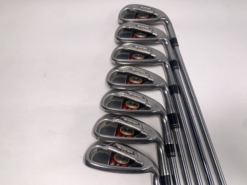 TaylorMade Burner XD Iron Set 4-PW+GW REAX SuperFast 90g Reg RH No 6 iron +1''