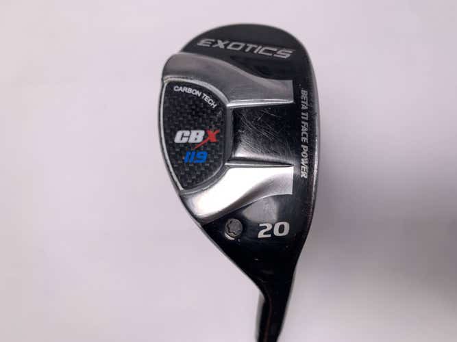 Tour Edge Exotics CBX 119 Hybrid 20* Project X Even Flow 5.5 85g Regular Mens RH