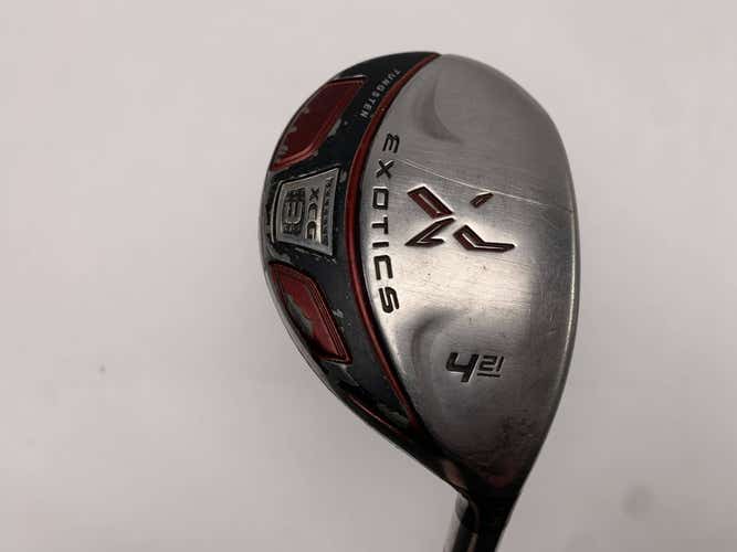 Tour Edge Exotics XCG3 4 Hybrid 21* Fujikura Motore Exotics 80g Stiff RH