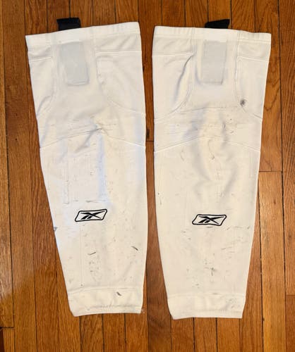 White Intermediate Medium Reebok Edge Socks (Used)