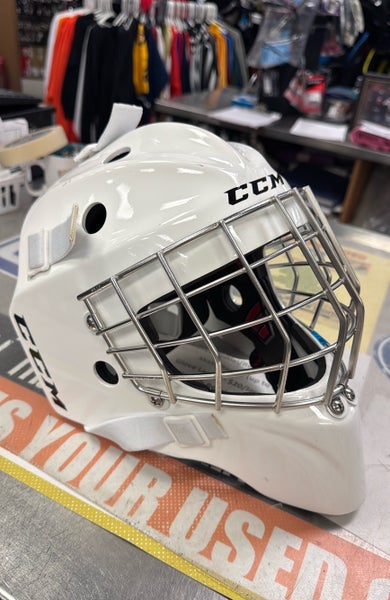 SR Small CCM GFL 1.9 GFL1.9 (Used) Small White Senior ice hockey goal Goalie Mask senior adult