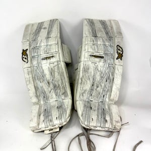 Used White Brian's Gnetik Goalie Pads | 35 +1"