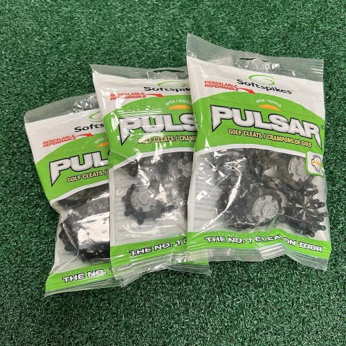 Softspikes Pulsar Pins Insert Golf Cleats Spikes ADIDAS Golf Shoes Black 3 PACKS