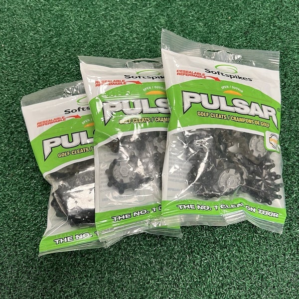 Softspikes Pulsar Pins Insert Golf Cleats Spikes ADIDAS Golf Shoes Black 3 PACKS