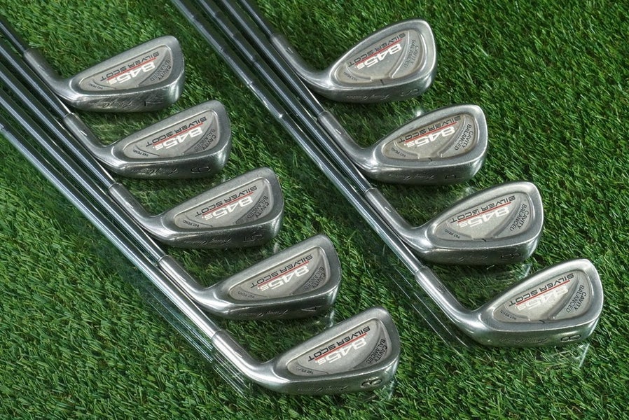 TOMMY ARMOUR SILVER SCOT 845S IRONS SET 3-PW, SW STIFF STEEL RH W/ NEW GRIPS!