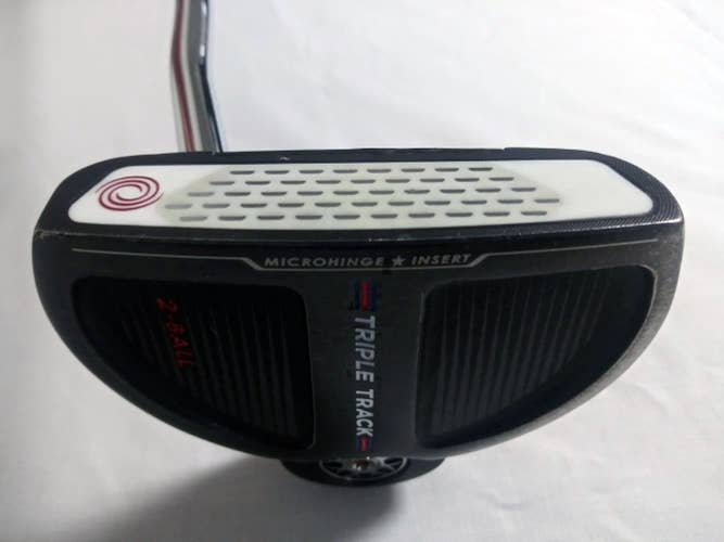 Odyssey Triple Track 2-Ball Putter 34" (Mallet Double Bend, LEFT) Stroke Lab LH
