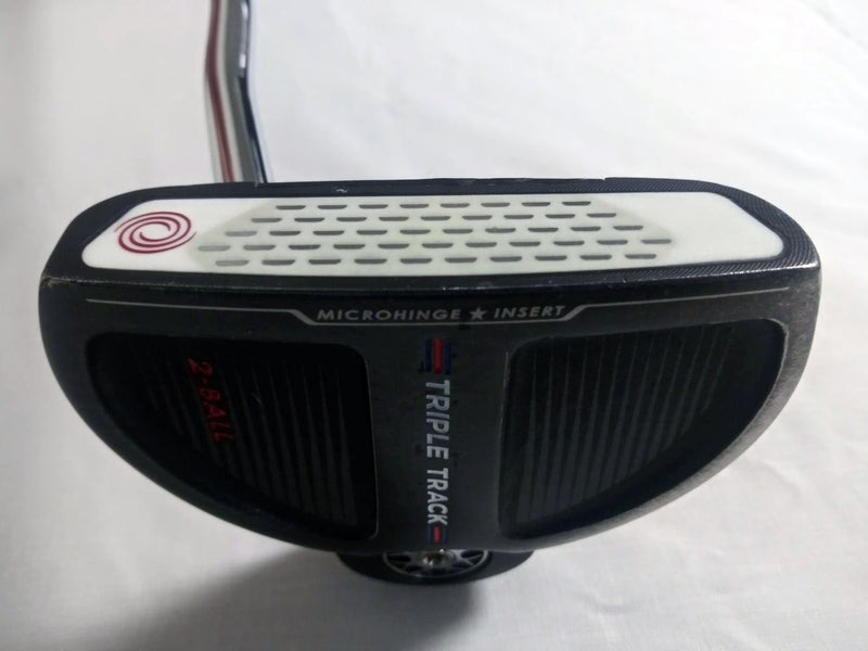 Odyssey Triple Track 2-Ball Putter 34" (Mallet Double Bend, LEFT) Stroke Lab LH