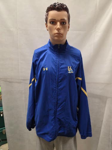 Team Issued Delaware Blue Hens Under Armour Full Zip Jacket XL NCAA