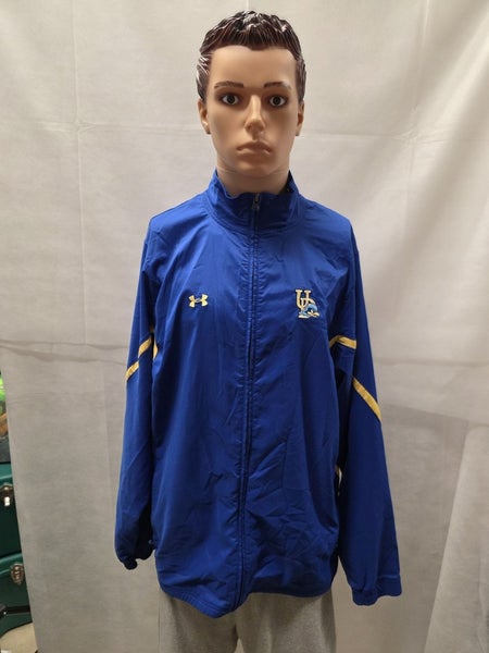 Team Issued Delaware Blue Hens Under Armour Full Zip Jacket XL NCAA