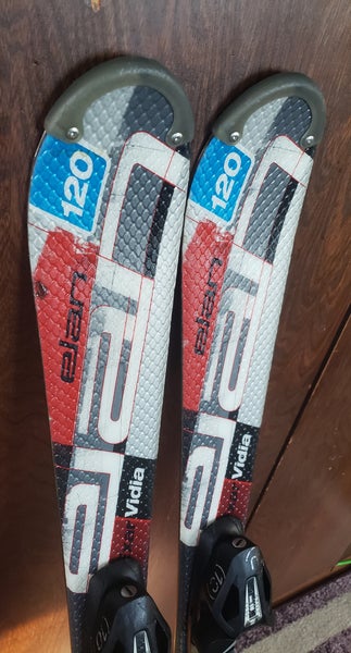 120cm Adult SKIS Elan Exar VIDIA w/ELAN ESP10 BINDINGS *USED* GOOD CONDITION