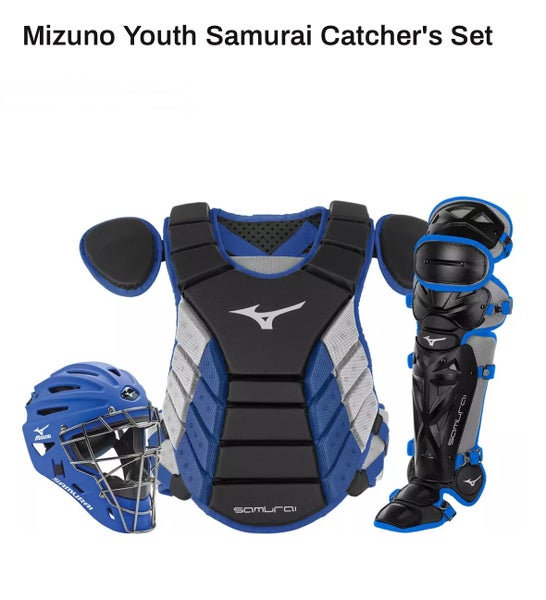 Mizuno Youth Samurai Catcher's Set Black/Royal