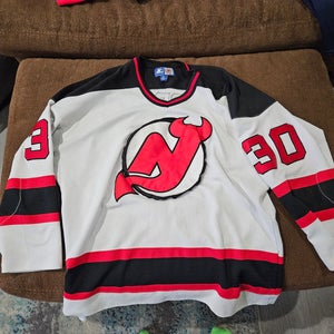 Brodeur Devils White XL Men's Starter Jersey (Used)