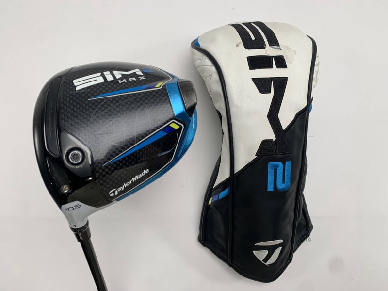 TaylorMade SIM2 MAX Driver 10.5* HZRDUS RDX Smoke 6.5 Black Extra Stiff LH HC