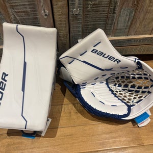 Brand New Pro Stock Bauer Supreme Shadow Pro Goalie Glove & Blocker Set