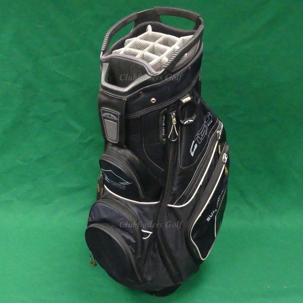 Sun Mountain C-130 Black/Navy 14-Way Golf Cart Bag w/ Raincover