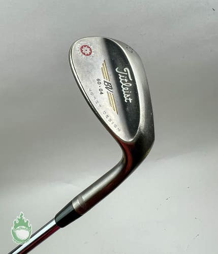 RH Titleist Vokey Design Spin Milled 60*-04 Wedge Flex Steel Golf Club CPx Grip
