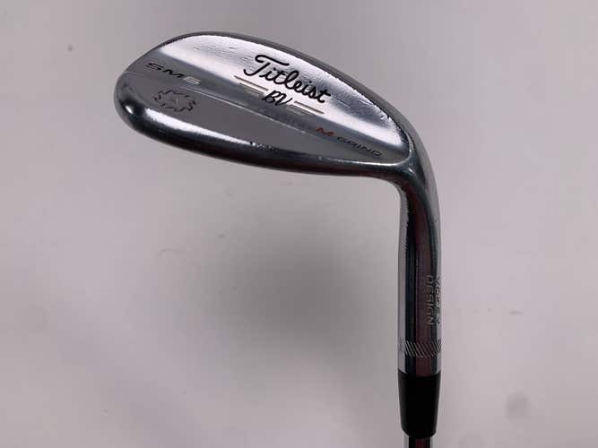 Titleist Vokey SM6 Tour Chrome Lob Wedge LW 60* 8 Bounce M-Grind Wedge RH
