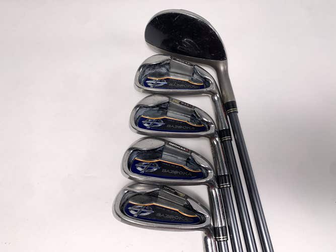 Tour Edge Bazooka Geomax 2 Iron Set 5H 7-9+SW Bazooka Ladies Graphite Womens RH
