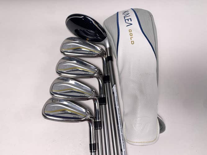 TaylorMade Kalea Gold Hybrid Iron Set 6H 7-PW Kalea Gold 40g Ladies RH HC