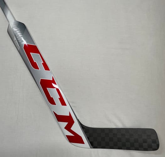 NEW CCM EFlex 5 Pro Lite Custom Goal Stick 24", Regular Hand, Red/White