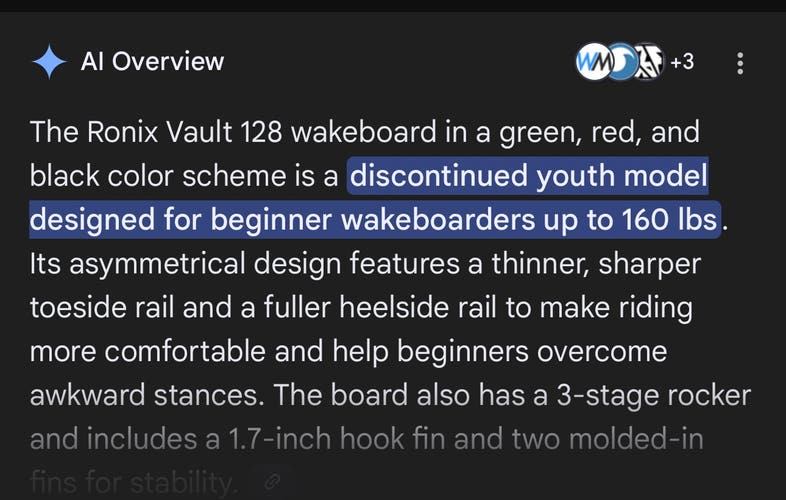 Ronix Wakeboard (Used)