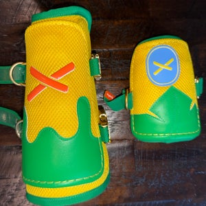 Yellow Senior Shin Guards (New)