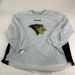 Used White CCM Lindenwood Practice Jersey | Senior XL | E566