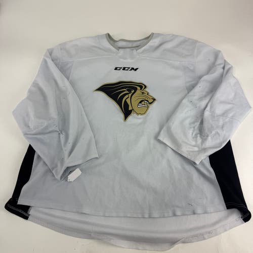 Used White CCM Lindenwood Practice Jersey | Senior XL | E566