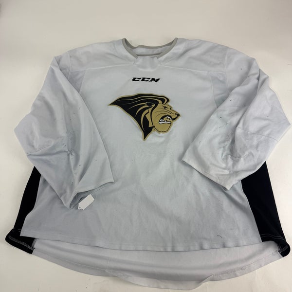 Used White CCM Lindenwood Practice Jersey | Senior XL | E566