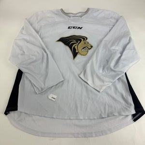 Used White CCM Lindenwood Practice Jersey | Senior XL | E565