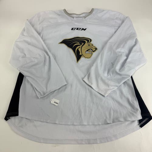 Used White CCM Lindenwood Practice Jersey | Senior XL | E565