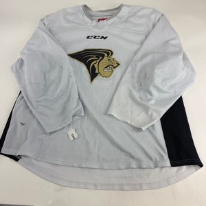 Used White CCM Lindenwood Practice Jersey | Senior XL | E564