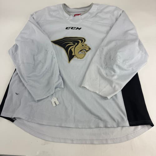 Used White CCM Lindenwood Practice Jersey | Senior XL | E564