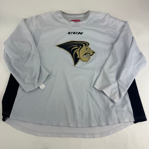 Used White CCM Lindenwood Practice Jersey | Senior XL | E562