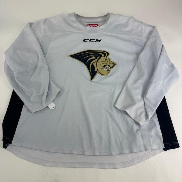 Used White CCM Lindenwood Practice Jersey | Senior XL | E562