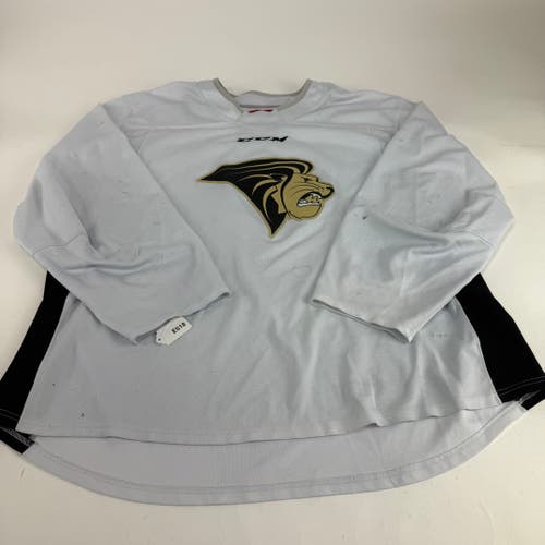 Used White CCM Lindenwood Practice Jersey | Senior XL | E524