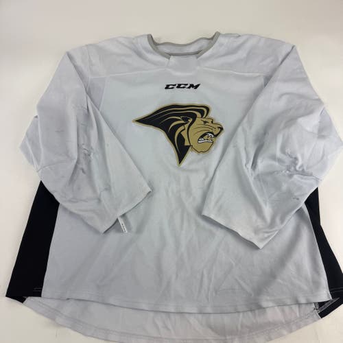 Used White CCM Lindenwood Practice Jersey | Senior XL | E524