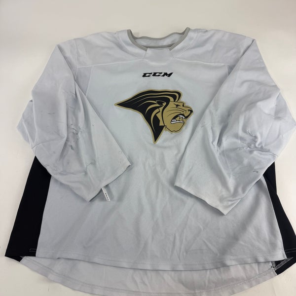 Used White CCM Lindenwood Practice Jersey | Senior XL | E524