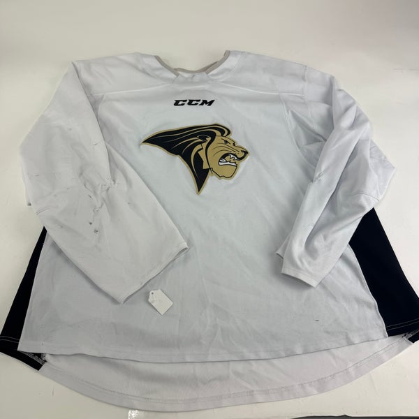 Used White CCM Lindenwood Practice Jersey | Senior XL | E523
